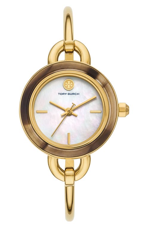 Shop Tory Burch The Miller Bangle Watch Set, 27mm In Gold