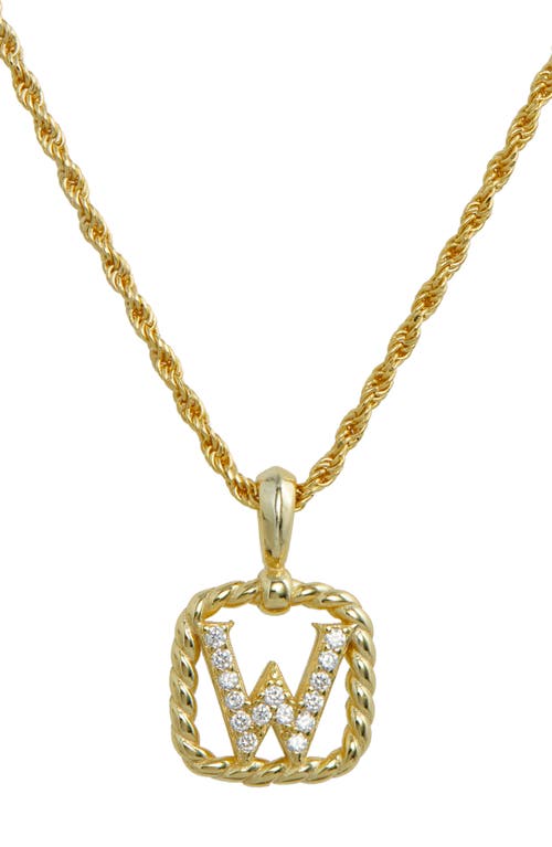 SAVVY CIE JEWELS Initial Pendant Necklace in Yellow-W at Nordstrom
