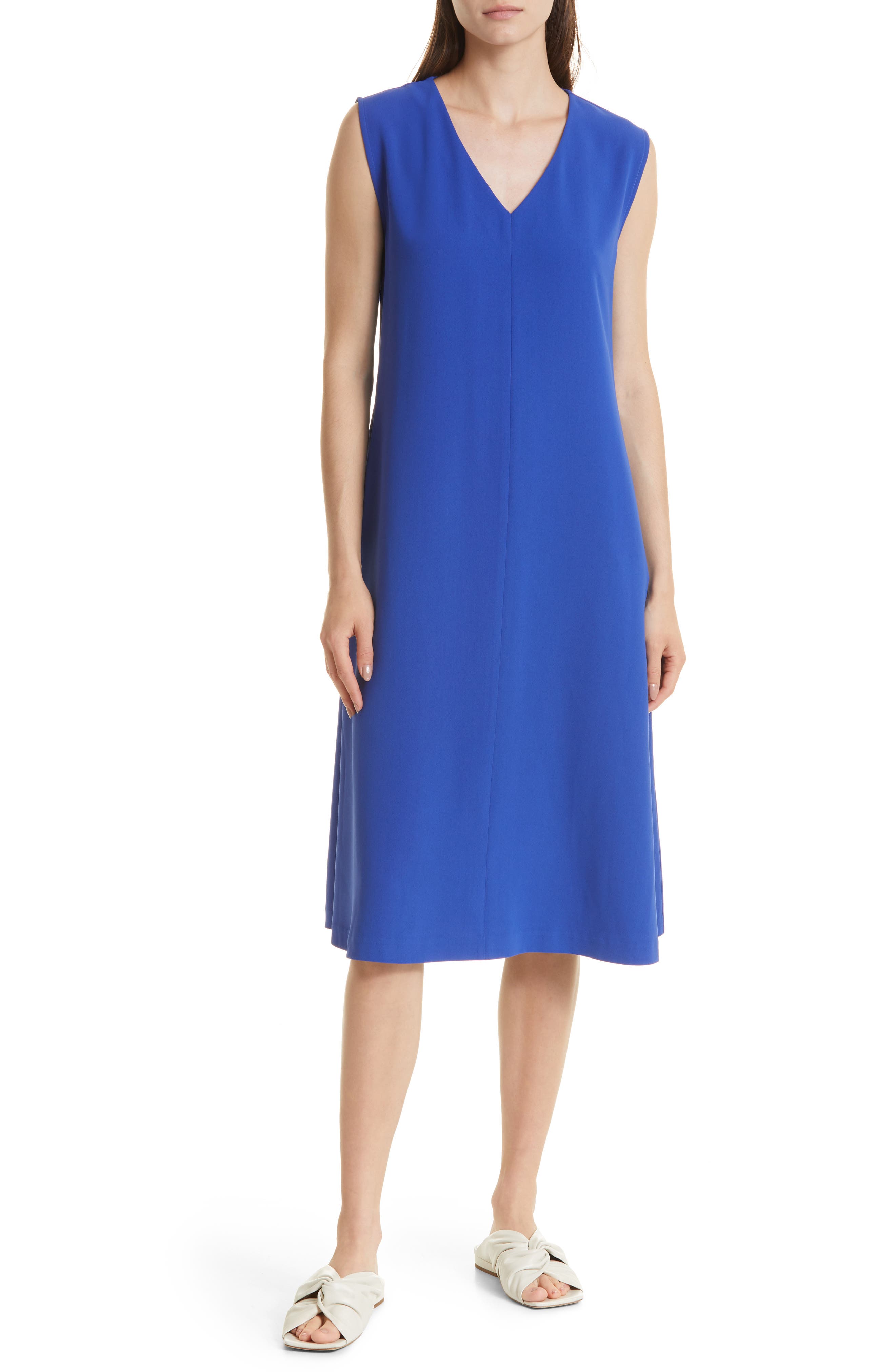 Misook Sleeveless A-Line Shift Dress 