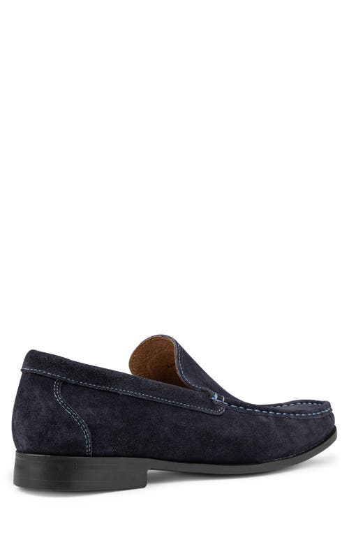 Donald Pliner Moc Toe Driver In Navy/navy