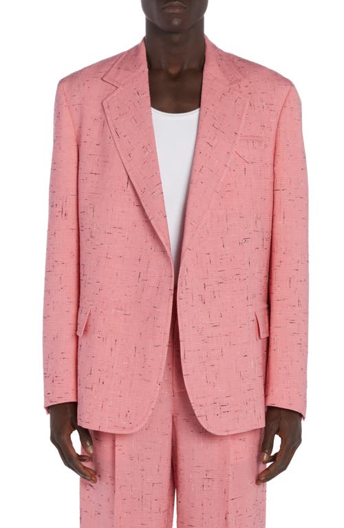 Bottega Veneta Crosshatch Viscose Blend Sport Coat In Petal/black