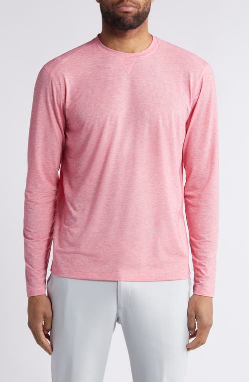 Johnnie-o Course Long Sleeve Performance T-shirt In Dahlia