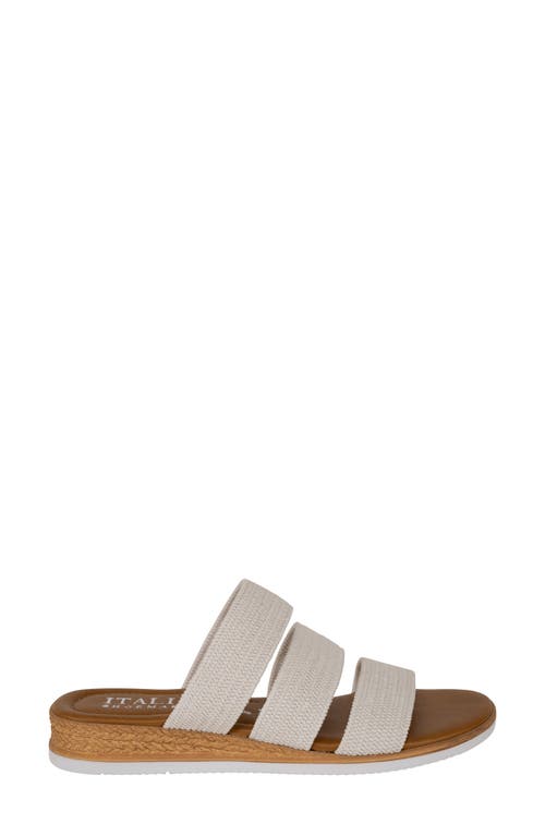 Italian Shoemakers Hylee Triple Band Sandal In White