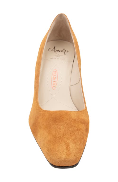 Amalfi By Rangoni Falco Block Heel Pump In Whiskey Cashmere