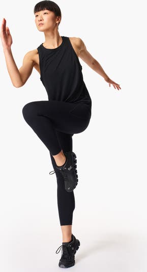 Power 7/8 Workout Leggings - Black, Women's Leggings