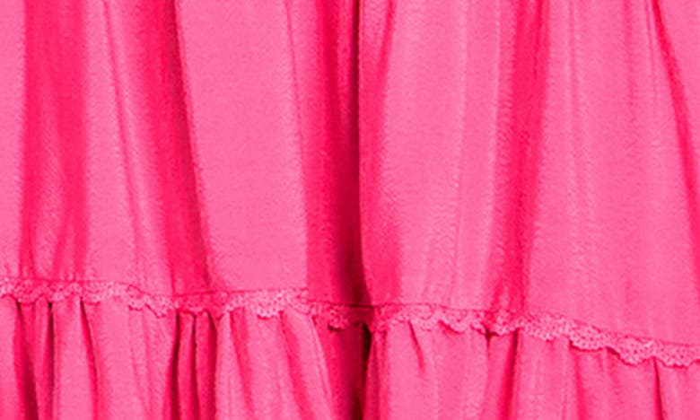 Shop City Chic Tahlia Smocked Strapless Dress In Flamingo