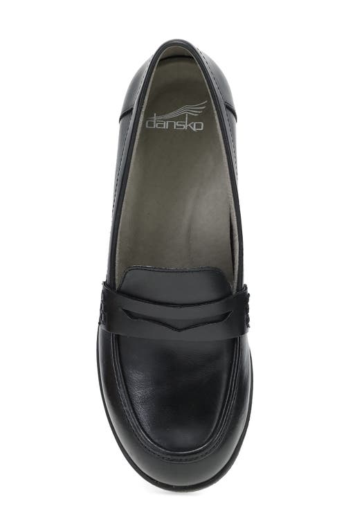 Dansko Danica Waterproof Penny Loafer Pump In Black