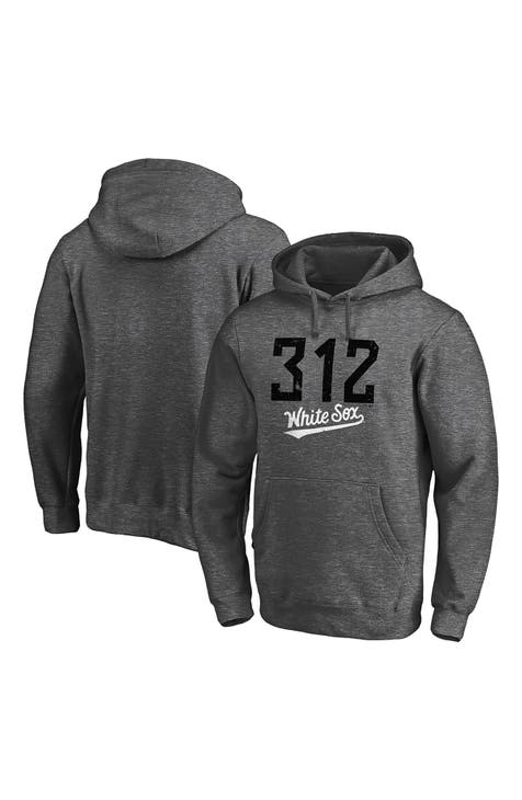 Men's Fanatics Branded Heathered Charcoal Chicago White Sox The 312 Team  Pullover Hoodie