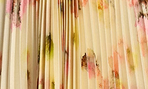 A.l.c Moira Floral Cut-out Halter Maxi Dress In Pale Peach Multi