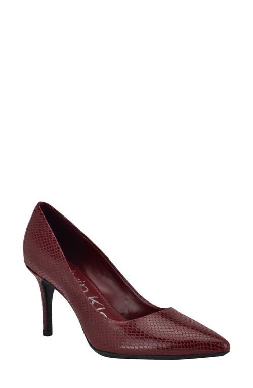 Shop Calvin Klein Gayle Pointed Toe Pump In Dre07