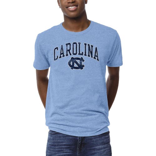 Men's League Collegiate Wear Light Blue North Carolina Tar Heels 1965 Arch Victory Falls Tri-Blend T-Shirt