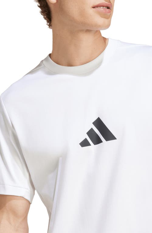 Shop Adidas Sportswear Z.n.e. Performance Graphic T-shirt In White