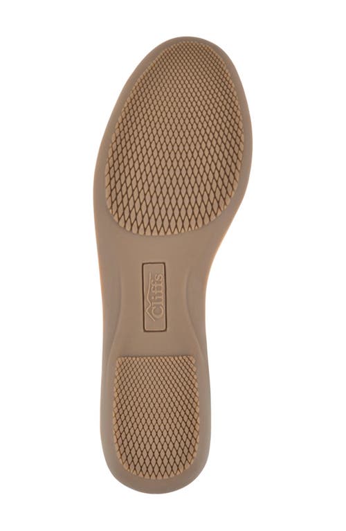 Cliffs By White Mountain Cheryl Ballet Flat In Platino/metallic/smooth