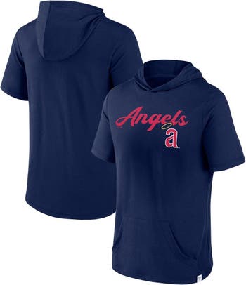 Men's Los Angeles Angels Fanatics Branded Red Static Logo Pullover Hoodie