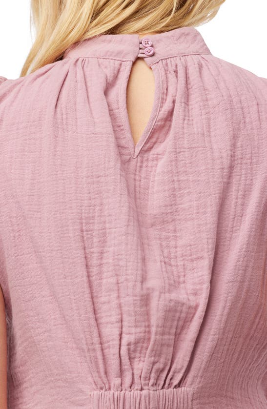 Shop Joe's Cotton Gauze Flutter Sleeve Top In Rose