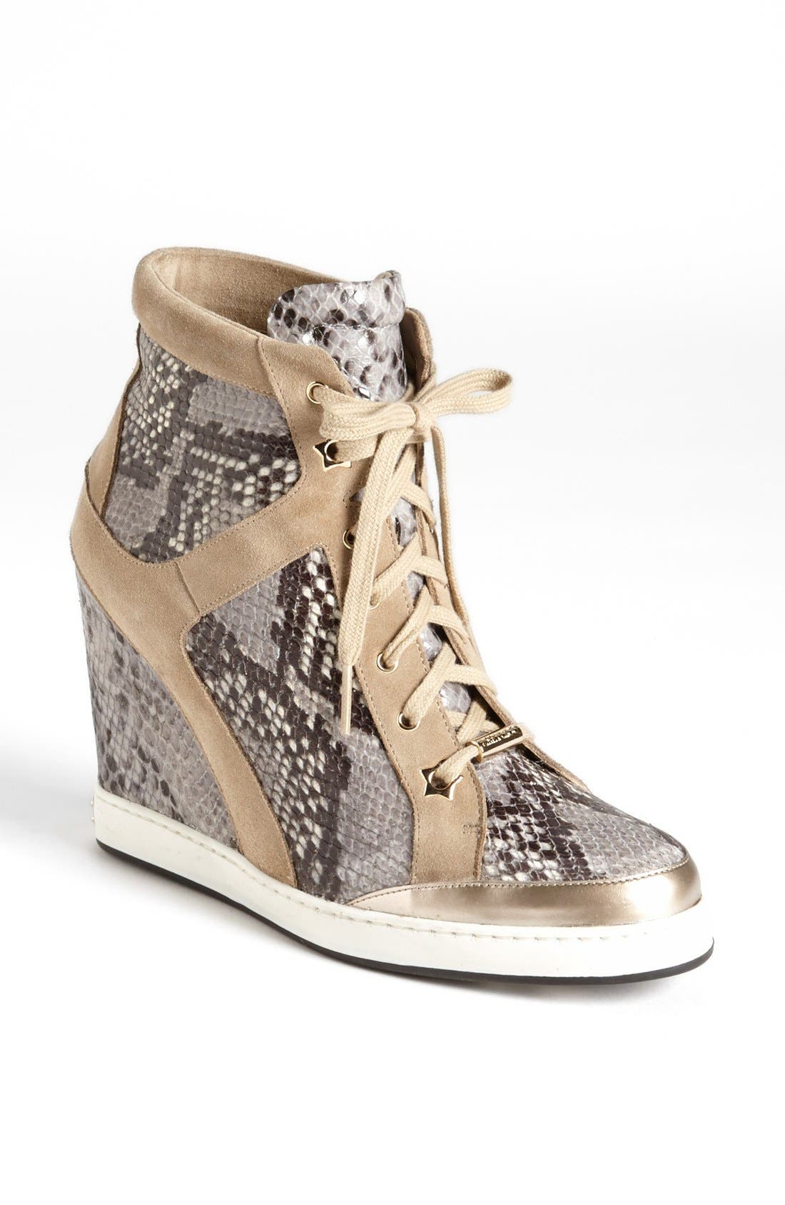 jimmy choo panama wedge sneakers