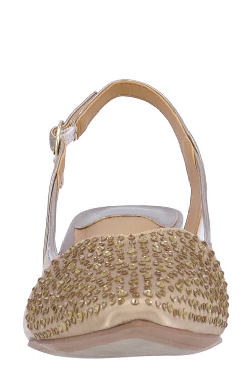 J. Reneé Gwyn Slingback Pointed Toe Pump In Beige