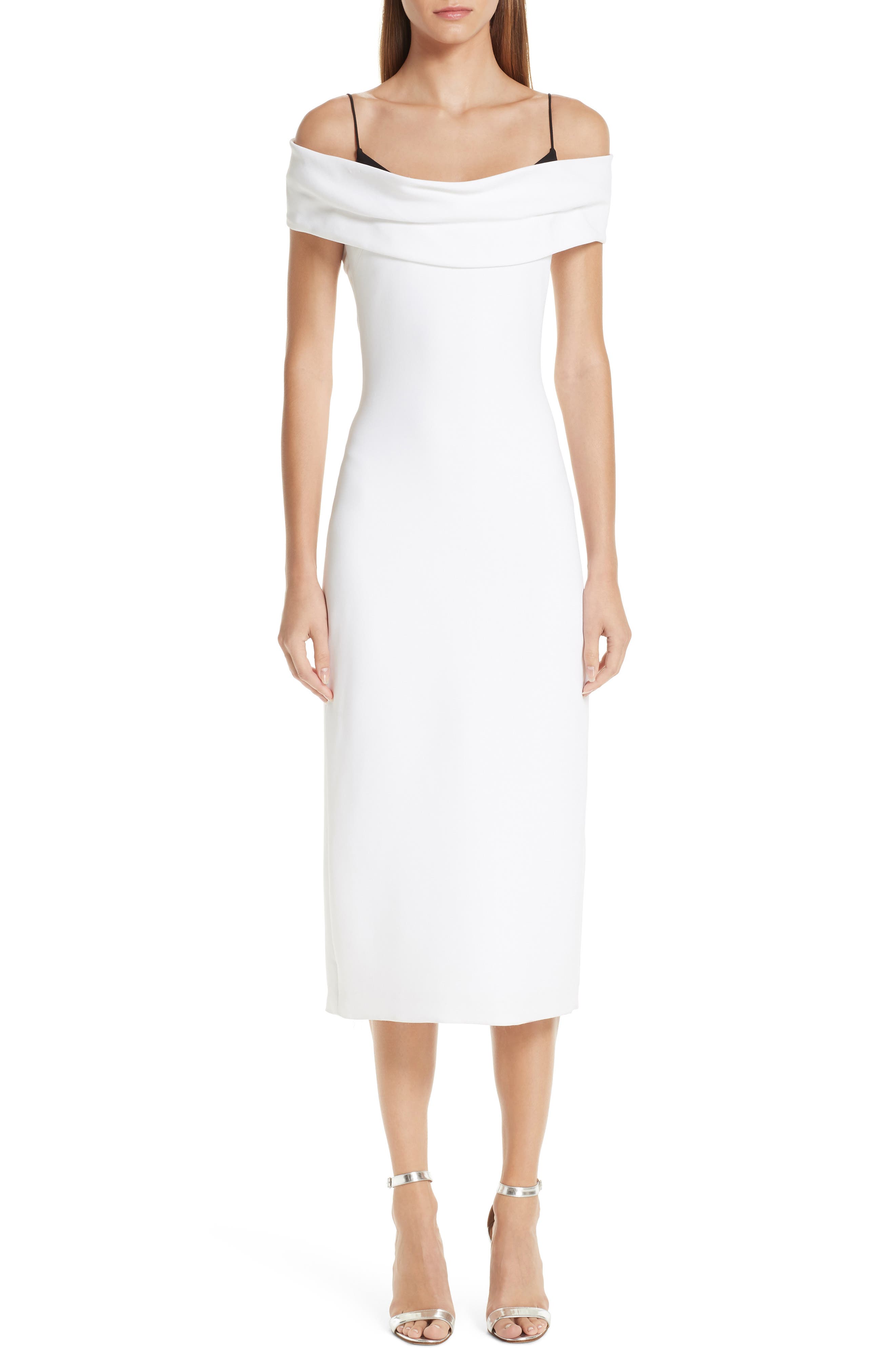 Cushnie Layered Off The Shoulder Dress