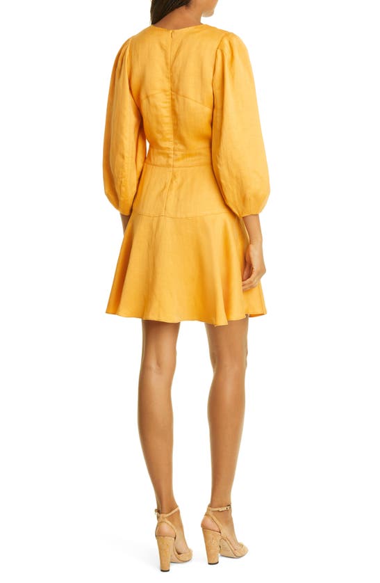 Shop Ted Baker Dorota Topstitch Minidress In Dark Orange