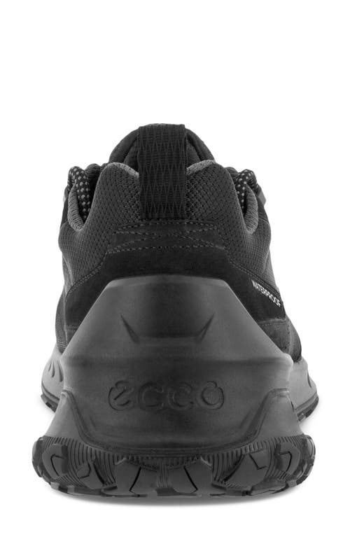 Ecco Ult-trn Low Waterproof Hiking Shoe In Black/black