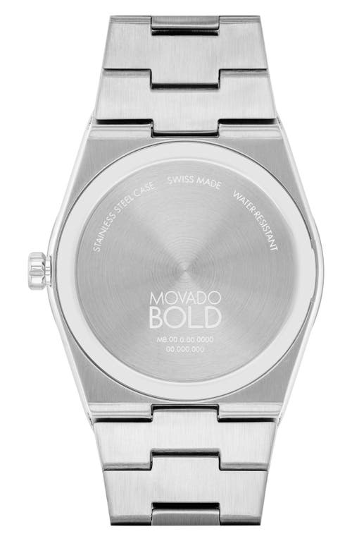 Shop Movado Quest Bracelet Watch, 40mm In Blue/silver