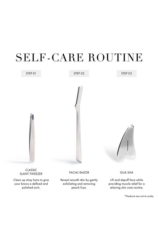 Tweezerman Facial Razor In Silver