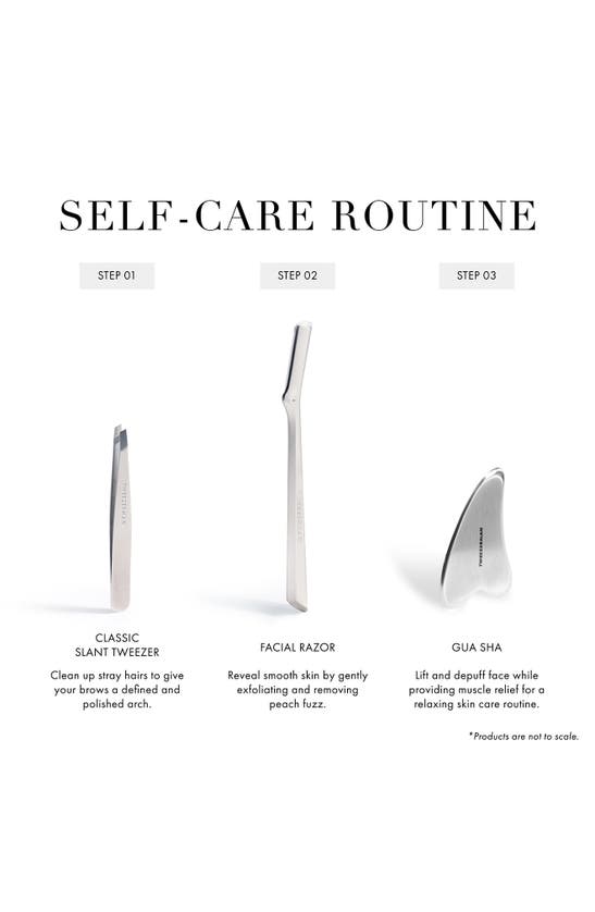 Shop Tweezerman Facial Razor In Silver