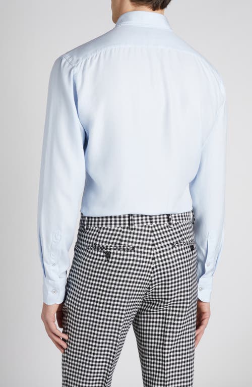 Tom Ford Slim Fit Cotton Poplin Button-up Shirt In Pale Blue