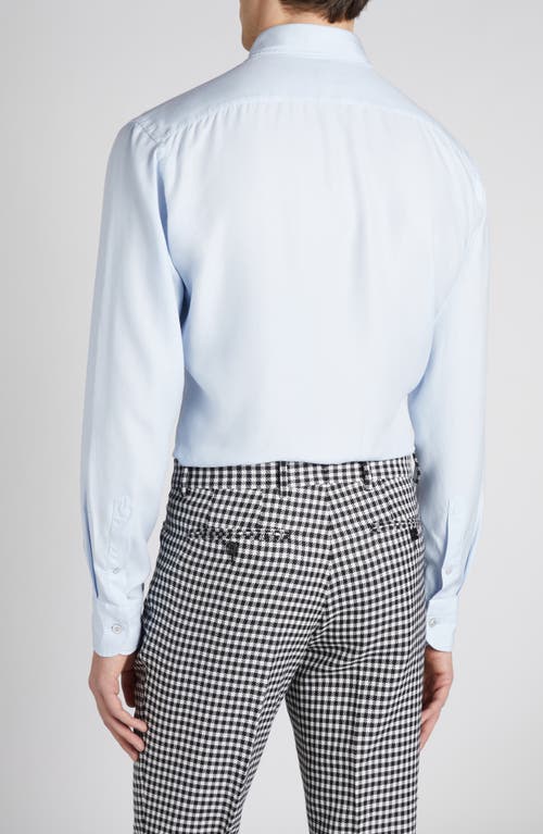 Shop Tom Ford Fluid Fit Button-down Shirt In Pale Blue