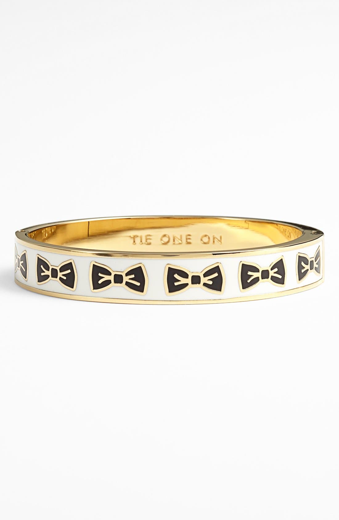 kate spade new york 'idiom tie one on' slim hinged bangle Nordstrom