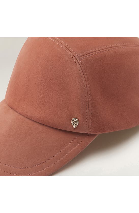Shop Helen Kaminski Stacey Leather Cap In Blossom Suede
