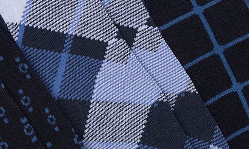 Original Penguin Assorted 3-pack Dress Socks In Dk Navy