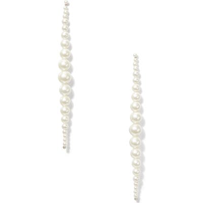 Kate Spade New York Modern Imitation Pearl Linear Earrings