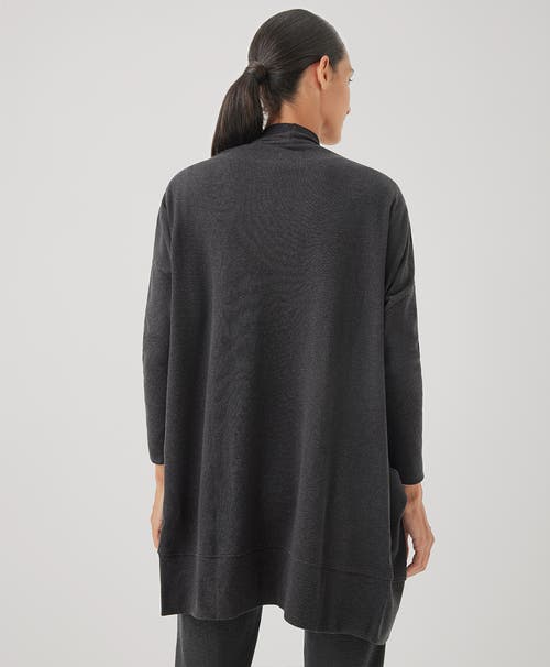 Pact Organic Cotton Airplane Cardigan In Charcoal Heather