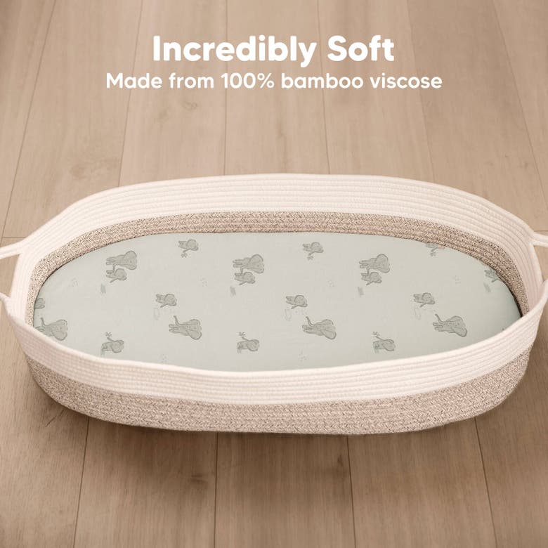Keababies 2-pack Isla Fitted Bassinet Sheets In Elly
