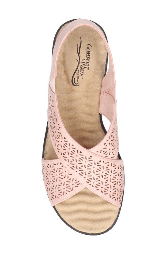 Shop Easy Street Claudia Slingback Sandal In Blush