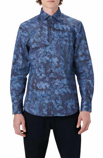 Bugatchi Julian Stretch Cotton Button-Up Shirt | Nordstrom