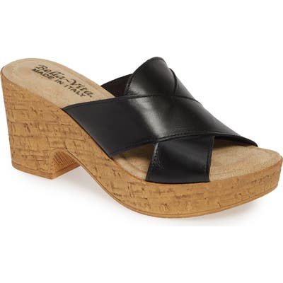 Bella Vita Platform Sandal WW - Black