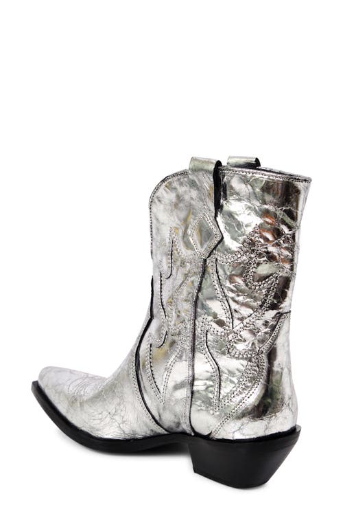 Free People Way Out West Cowboy Boot In Silver