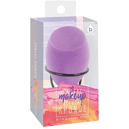 Pursonic Facial Makeup Blender Sponge With Stand In Purple