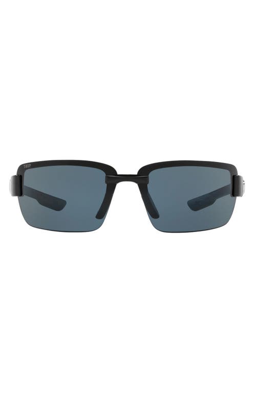 UPC 097963485982 product image for Costa Del Mar 67mm Polarized Oversize Wraparound Sunglasses in Black at Nordstro | upcitemdb.com