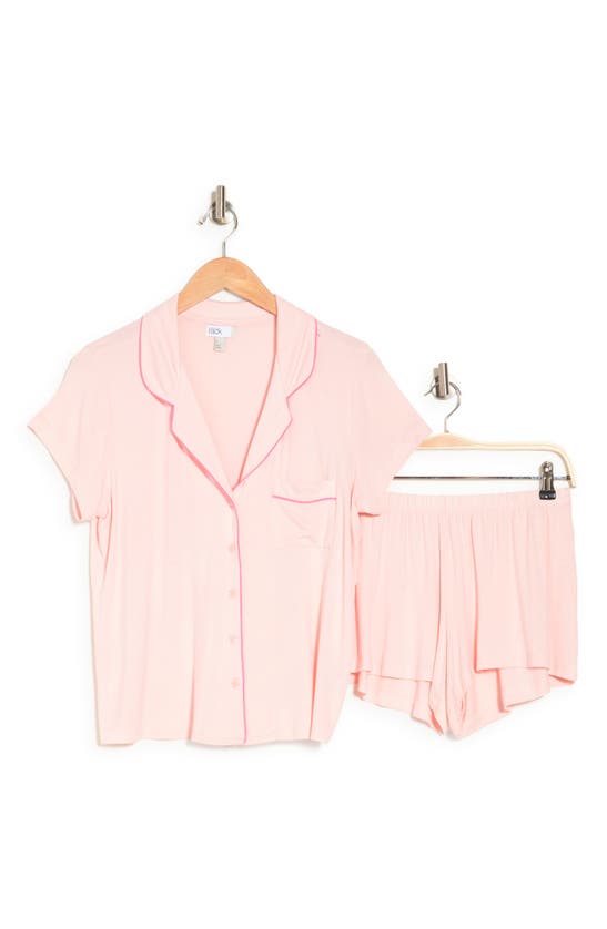Nordstrom Rack Tranquility Shortie Pajamas In Pink Veil Rose
