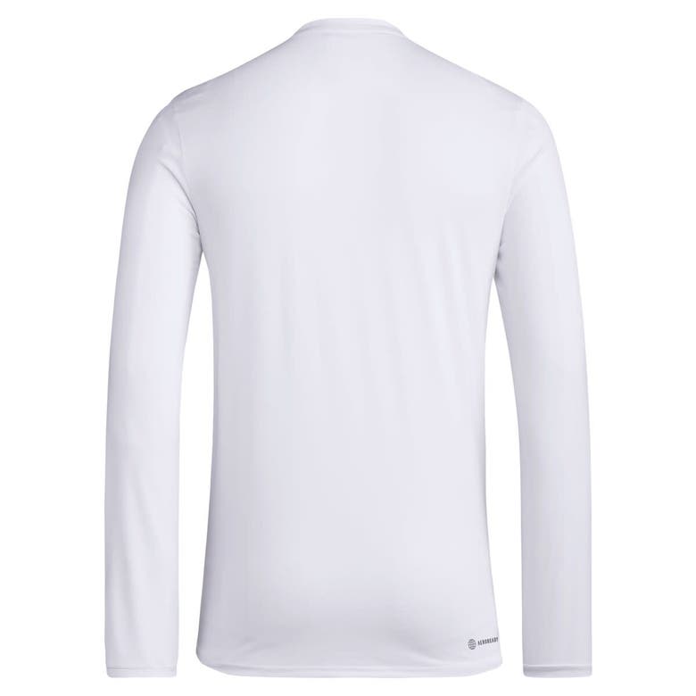 Shop Adidas Originals Adidas White Charlotte Fc 2024 Jersey Hook Aeroready Long Sleeve T-shirt