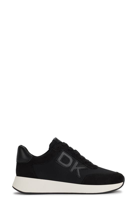 Shop Dkny Oaks Logo Sneaker In Black