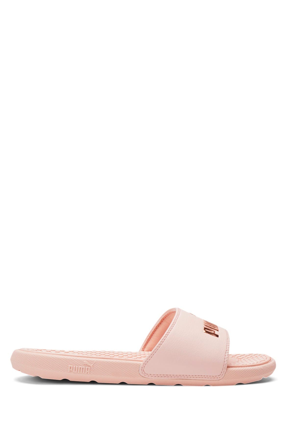 puma slides rose gold
