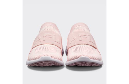 Apl Athletic Propulsion Labs Apl Youth's Techloom Bliss Slip-ons In Bleached Pink/ivory/white