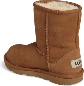 UGG Kids Classic II Short Cuff Boots 5251 Brown Sheepskin Big Kids Size 2  SD4