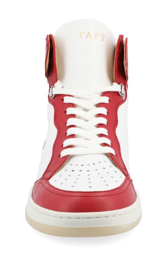 Shop Taft The Rapido High Top Sneaker In Red Hummingbird