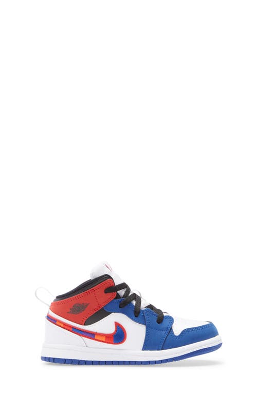 Shop Jordan Nike  Air  1 Mid Se Basketball Shoe In White/red/blue