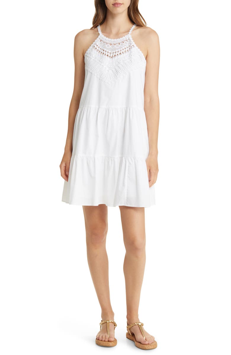 Lilly Pulitzer<sup>®</sup> Britt Cotton Halter Dress, Main, color,